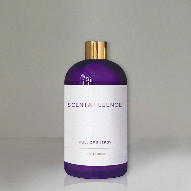 FULL OF ENERGY DUFFUSIBLE SCENT FROM SCENTFLUENCE 16OZ BOTTLE